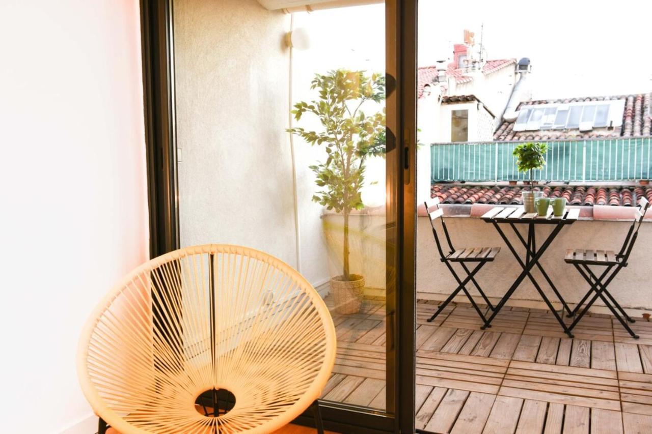 Апартаменты Le Duplex - Terrasse Au Coeur De Marseille Panier Экстерьер фото